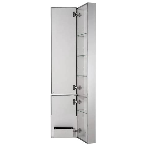 croydex nile stainless steel tall double mirror cabinet|Nile tall cabinet.